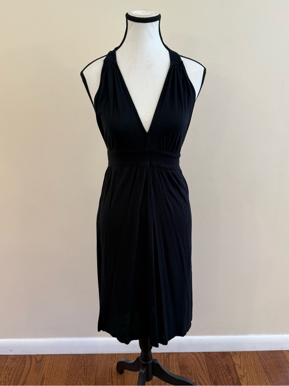 Cejon- Black Halter V-Neck Dress size small